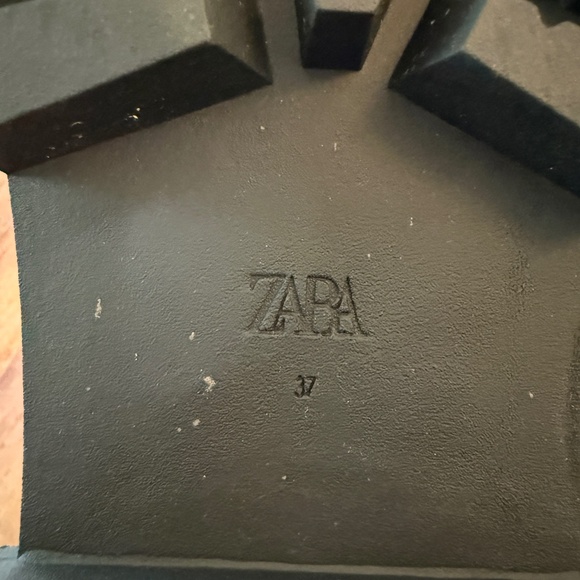 Zara brown leather lug sole Chelsea boots | size 37 - Picture 10 of 10